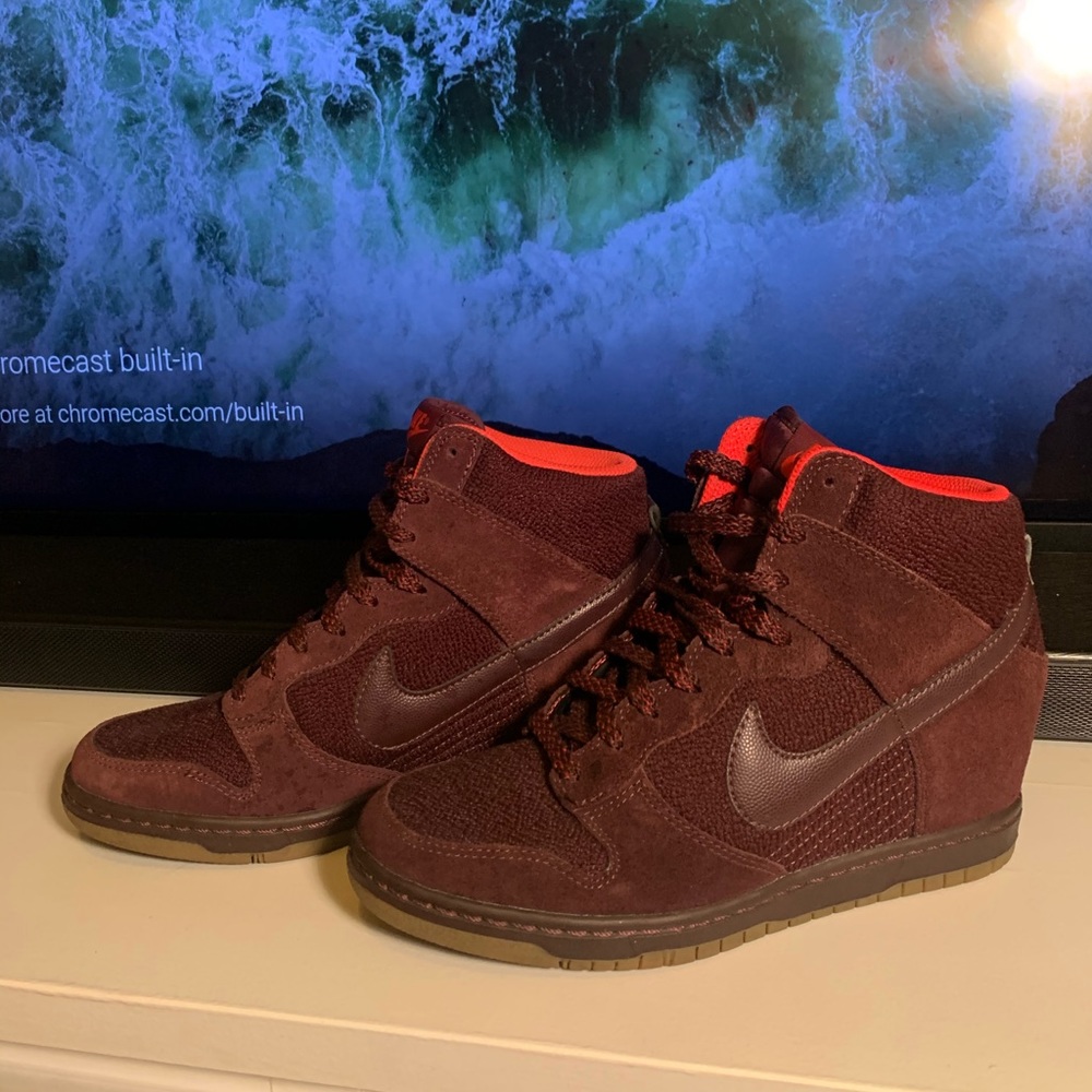 Nike Wedges Dunk Sky High Burgundy